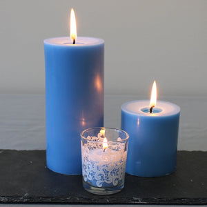 Richland Votive Candles Light Blue Ocean Breeze Scented 10 Hour Set of 12