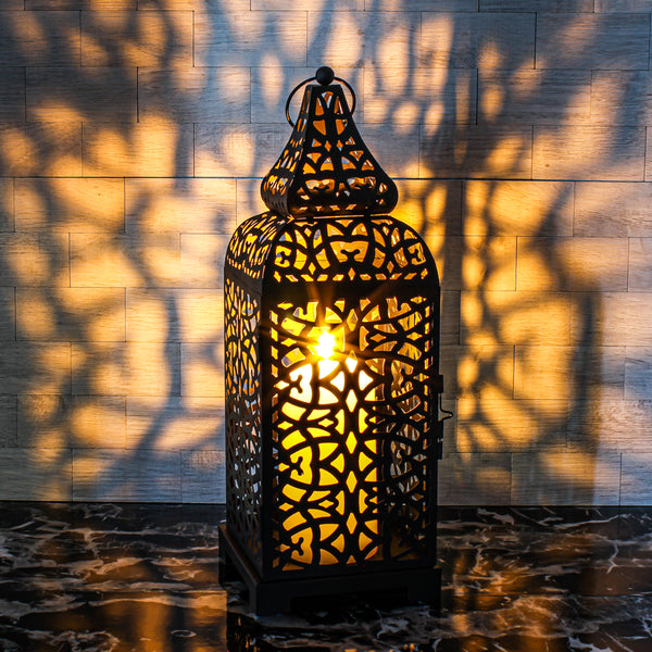 Richland Lime Moroccan Temple Metal Lantern - Save-On-Crafts