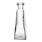 Clear Glass 6 oz. Pyramid Glass Bottle 7" - thumbnail number 1