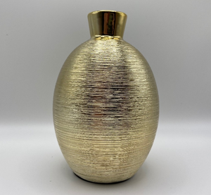 Richland Elegant Vase 6" Gold Ceramic Set of 4