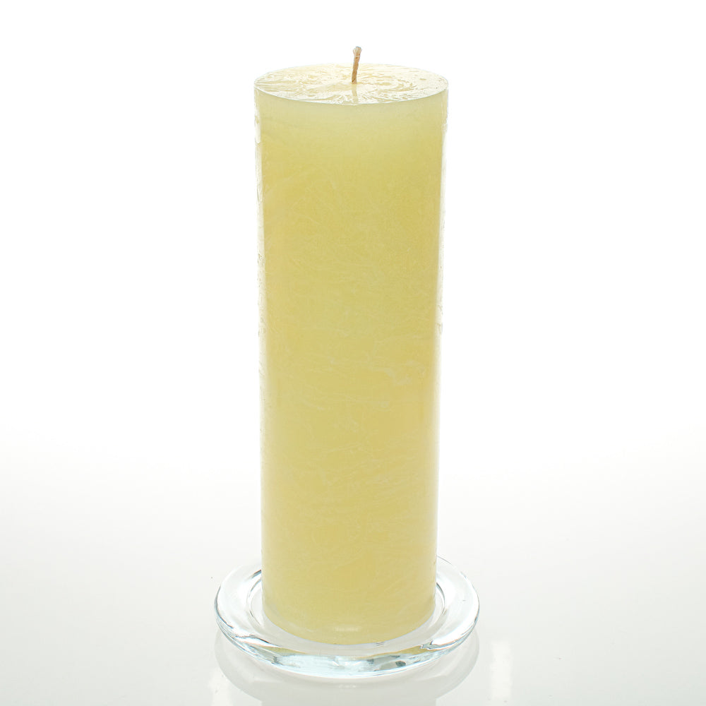 Richland Rustic Pillar Candle 3"x 9" Ivory Set of 24