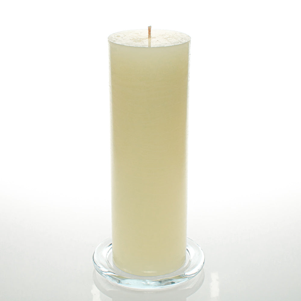 Richland Rustic Pillar Candle 3"x 9" Light Ivory Set of 6