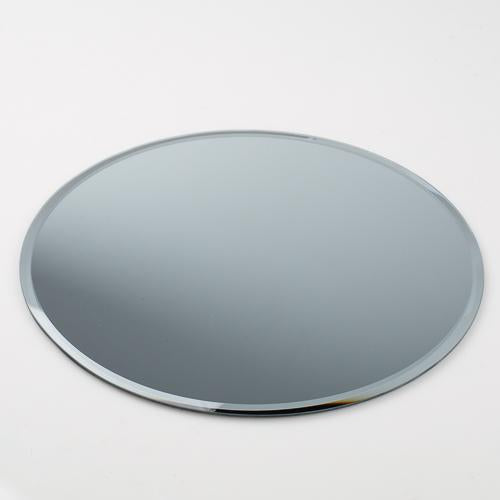 Round Glass Mirror Table Centerpiece & Wall Decor