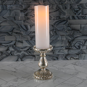 richland led wavy top pillar candle white 3x9
