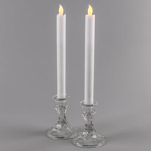 Richland White LED Taper Candles 9.75" Set of 2