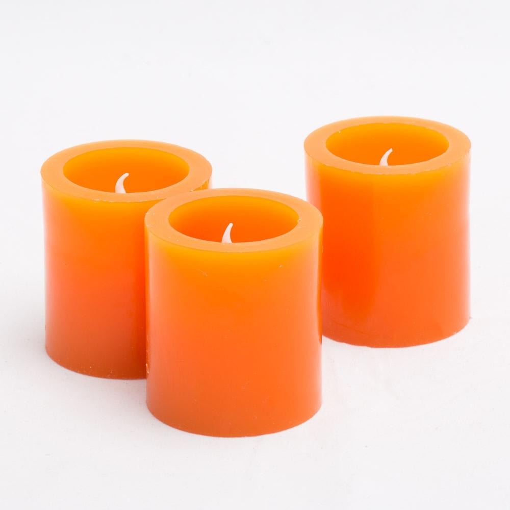 Richland LED Votive Candles Orange Set of 12 Quick Candles
