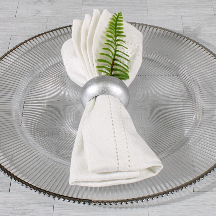 Richland Napkin Ring 2.3" Silver Set of 12