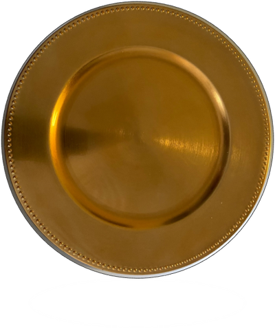 Richland Beaded Charger Plate 13" Gold - thumbnail number 1