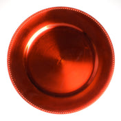 Richland Beaded Charger Plate 13" Orange - thumbnail number 1