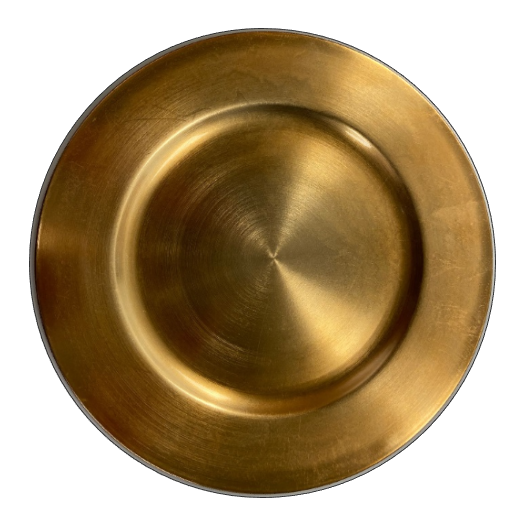 Richland Plain Charger Plate 13" Gold Set of 12