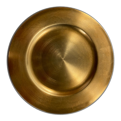 Richland Plain Charger Plate 13" Gold - thumbnail number 1