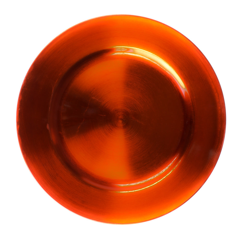 Richland Plain Charger Plate 13" Orange Set of 48