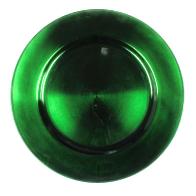 Richland Plain Charger Plate 13" Forest Green Set of 12