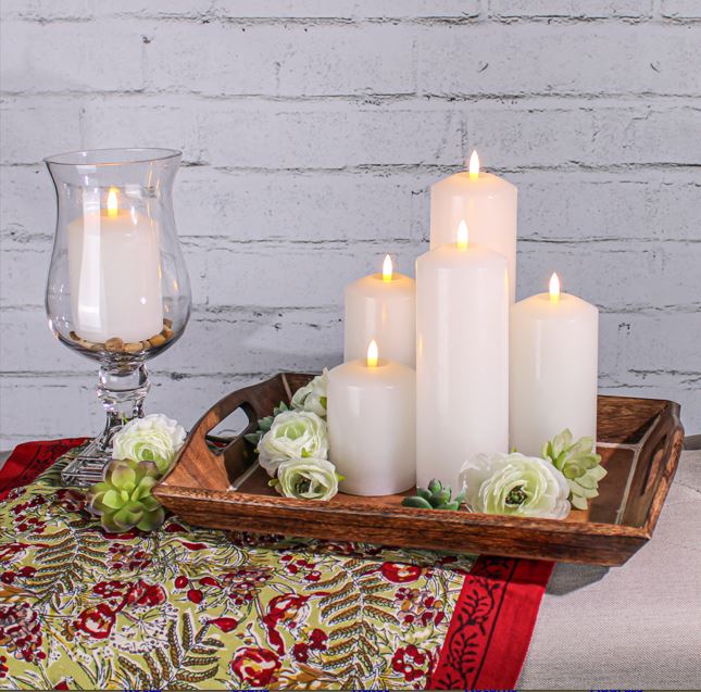 Richland Bullet LED Wax Candle 3"x4", 3"x6", & 3"x8" Set of 36