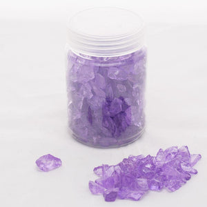 richland glass pebble vase filler purple