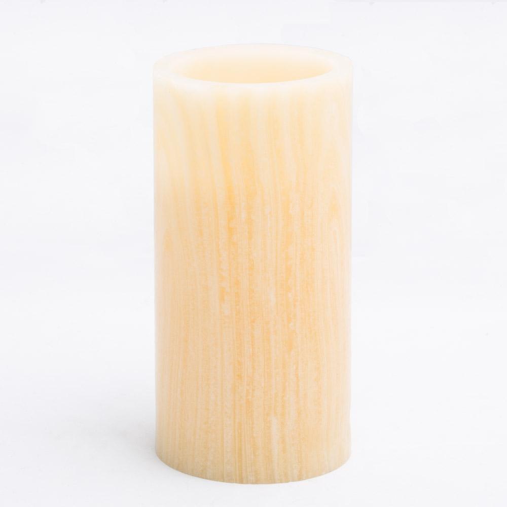 richland flameless led pillar candle birch 4 x 8 set of 12