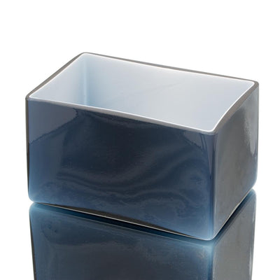 Richland Marlee Square Vase Navy Blue
