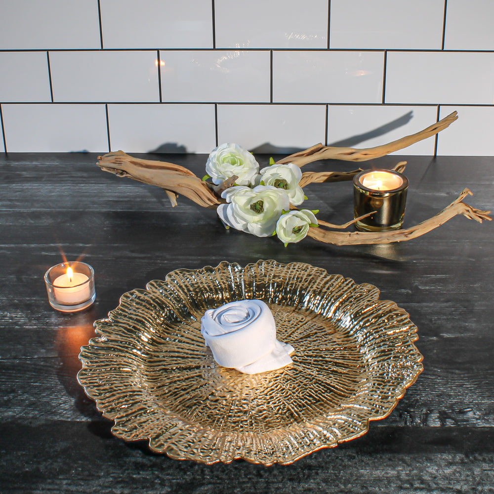 Richland 13" Dripped in Gold Charger Plate