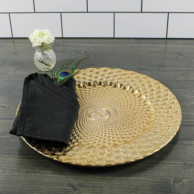 Richland 13" Gold Art Deco Charger Plate - thumbnail number 2