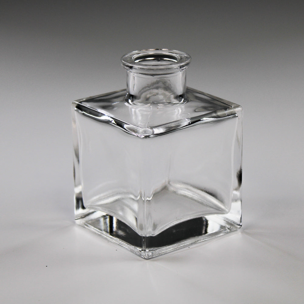 Richland Glass Bud Vase 3 Clear Square Set of 12 - Quick Candles
