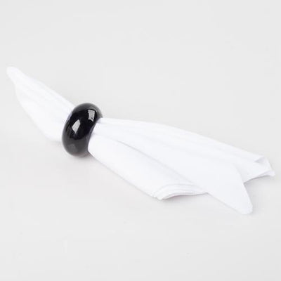 Richland Napkin Ring 2.3" Black Set of 12 - thumbnail number 3