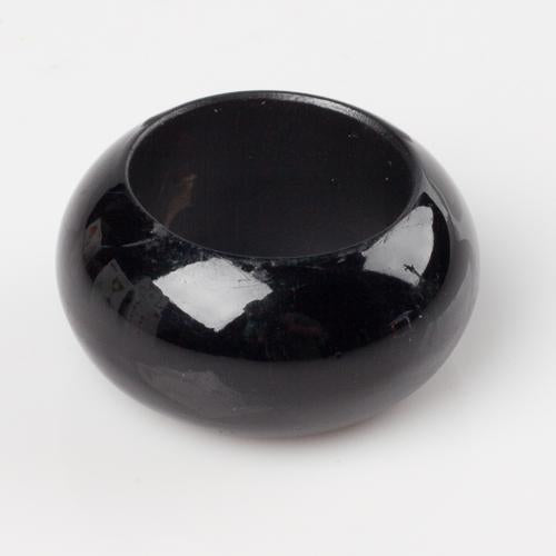 richland napkin ring 2 3 black set of 24