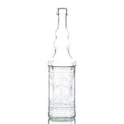 richland vintage square glass bottle clear set of 12 - thumbnail number 1