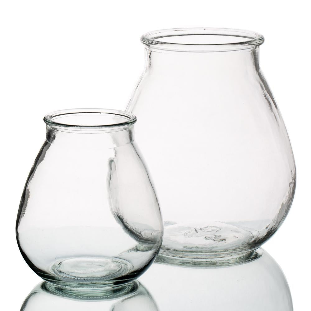 Halcyone Vintage Glass Vase Set of 2 - Quick Candles