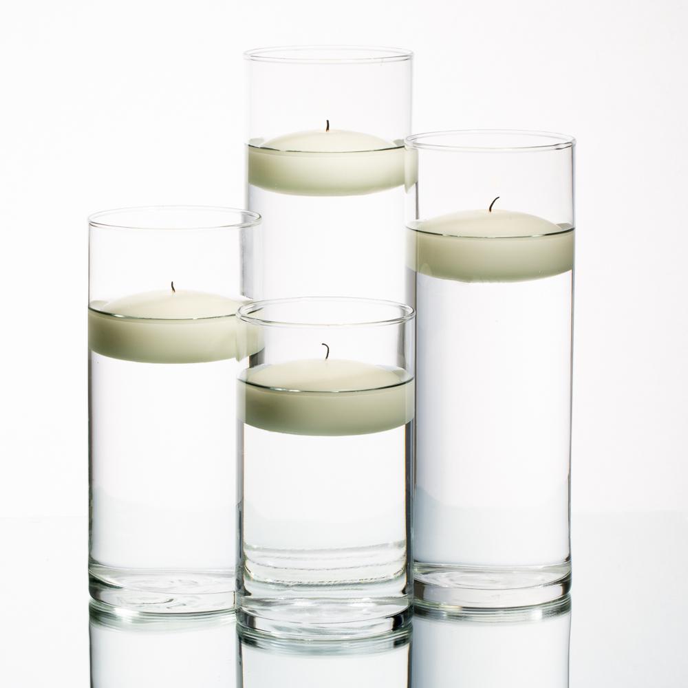 richland floating candles eastland cylinder holders set of 4