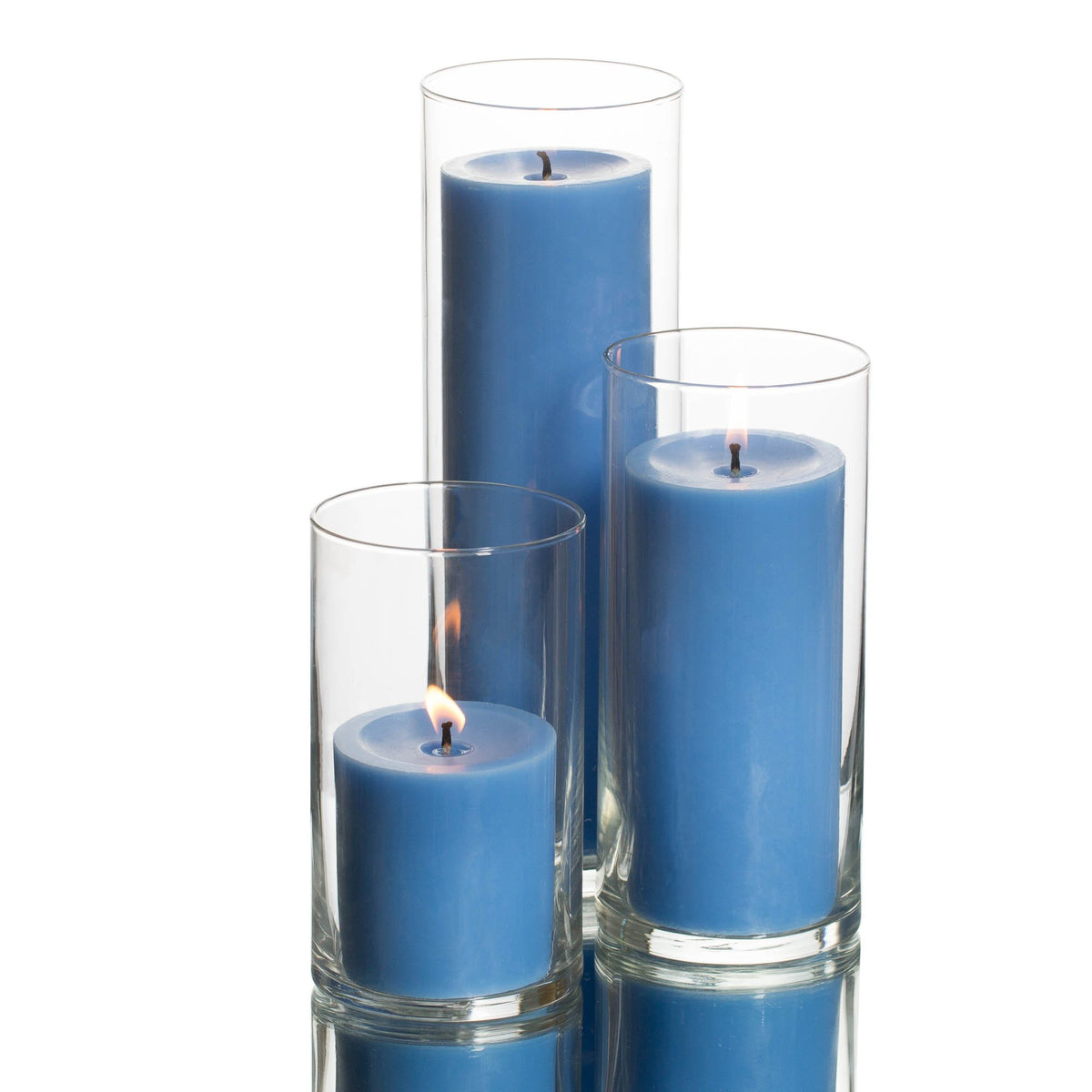 pillar candles cylinder holders set 36
