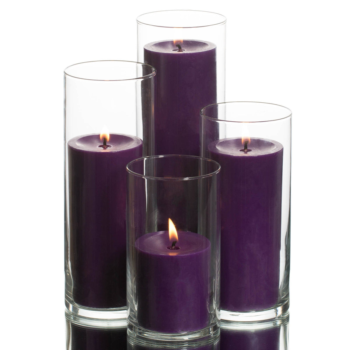 richland pillar candles eastland cylinder holders set of 4