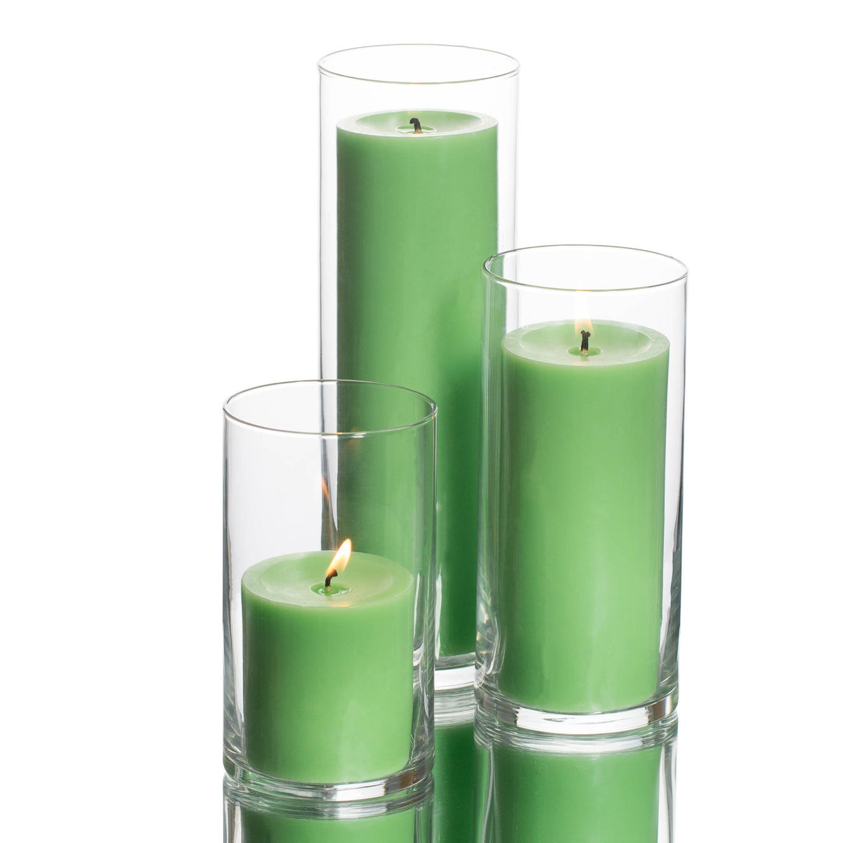 pillar candles cylinder holders set 36