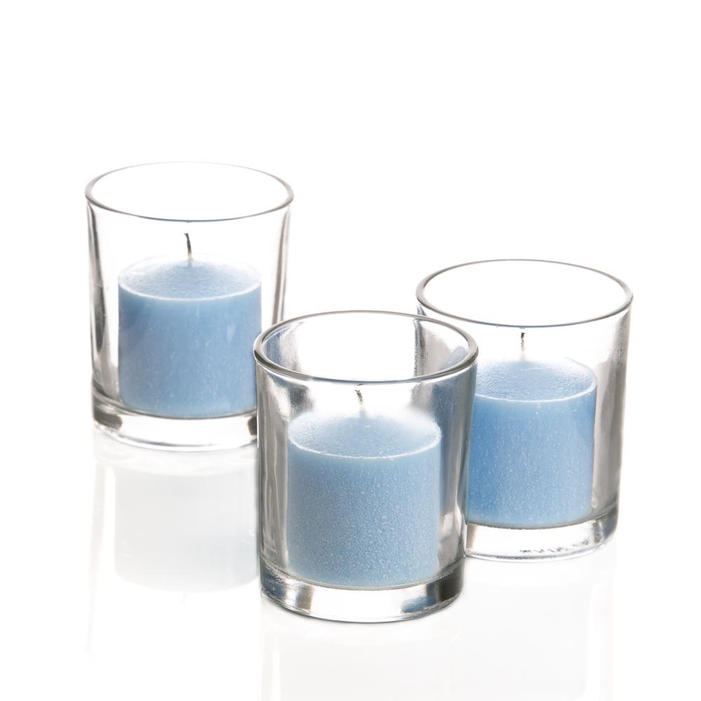 Blue Ceramic Candle Container w/ Stars – NorthWood Distributing