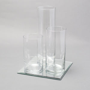 Eastland Square Mirrors and Cylinder Vases Centerpiece Set of 48