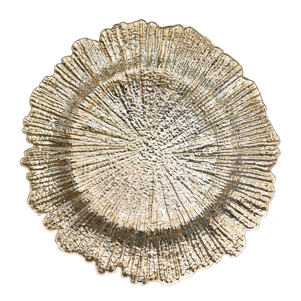 Richland 13" Dripped in Gold Charger Plate