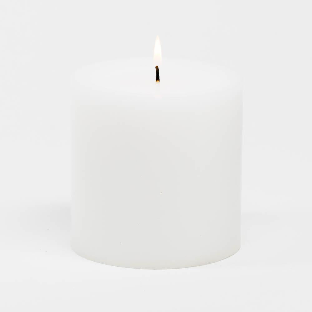 richland 4 x 4 white pillar candle