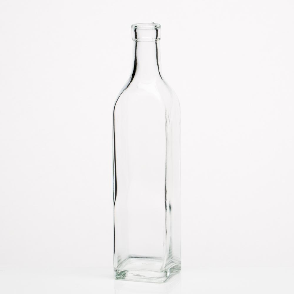 richland glass square bottle set of 12