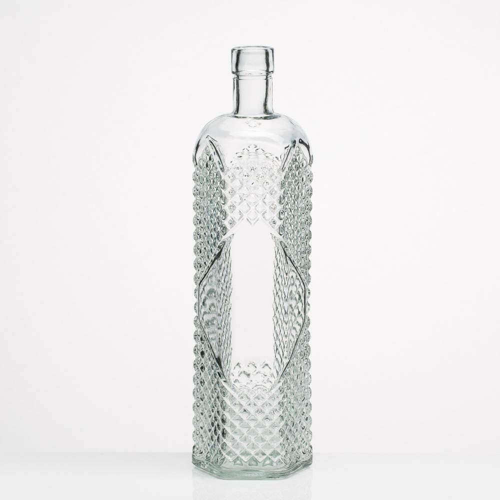 richland glass textured bottle set of 12