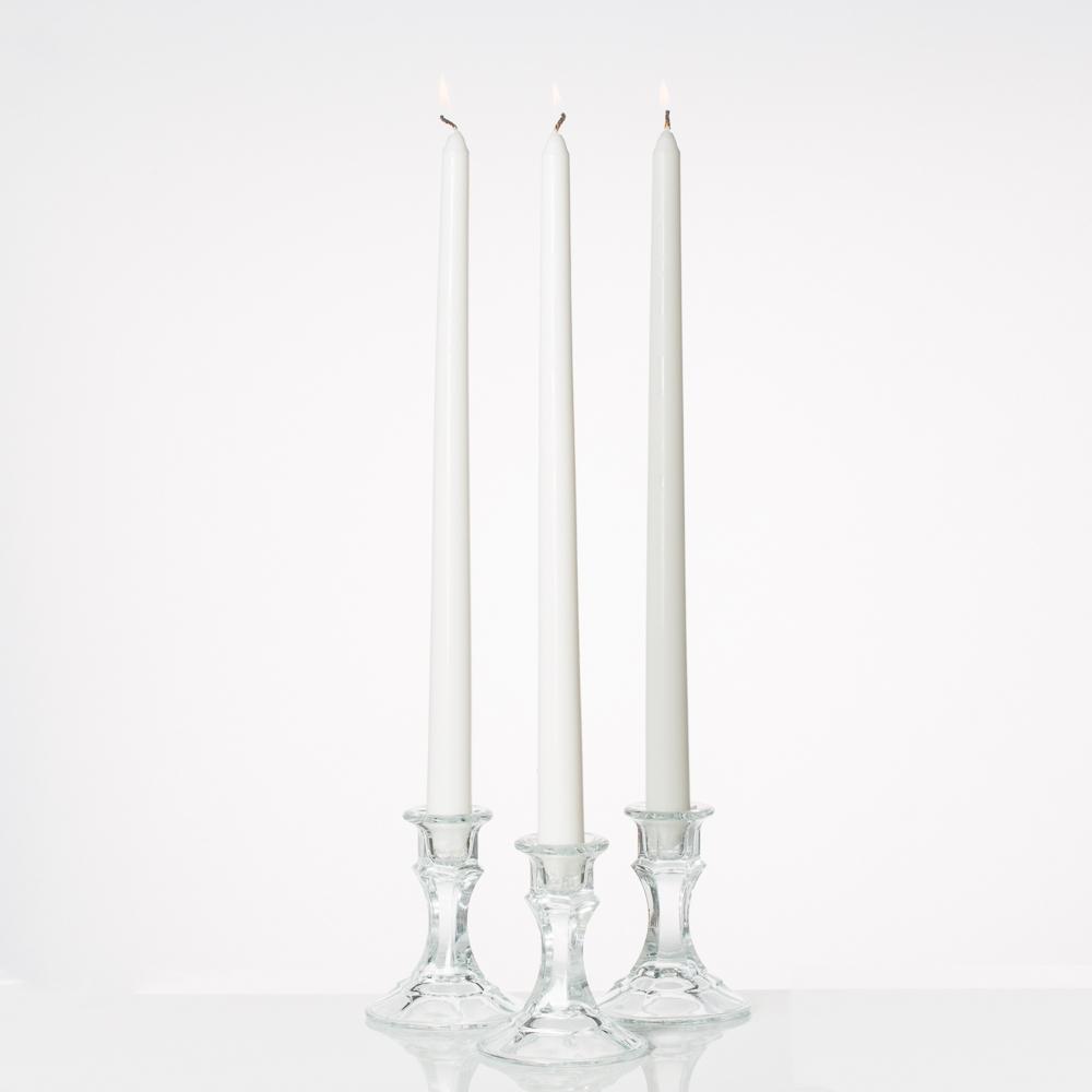 richland taper candles 14 white set of 10