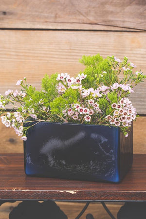 Richland Marlee Square Vase Navy Blue Set of 6