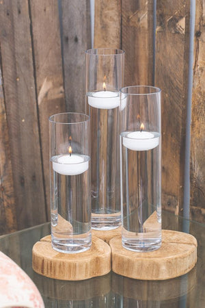 richland floating candles sloan cylinder vases set of 3