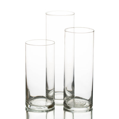 Eastland Cylinder Vases 7.5" , 9" & 10.5" Set of 36 - thumbnail number 1