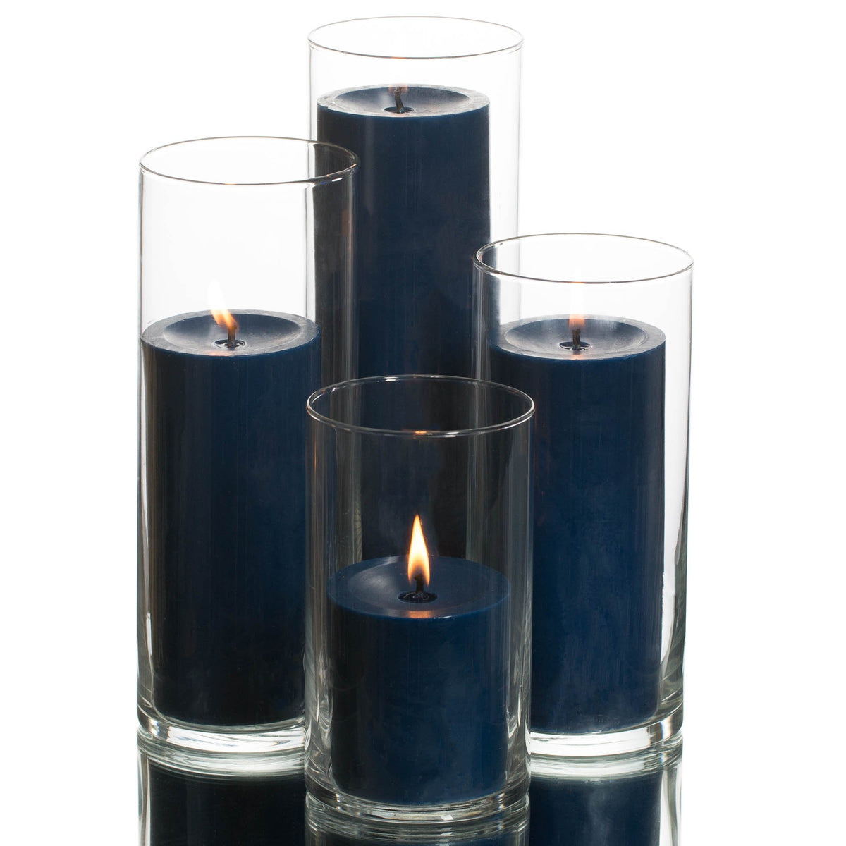 richland pillar candles eastland cylinder holders set of 48