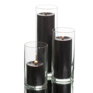 pillar candles cylinder holders set 03