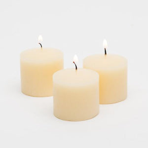 richland votive candles ivory vanilla scented 10 hour set of 144