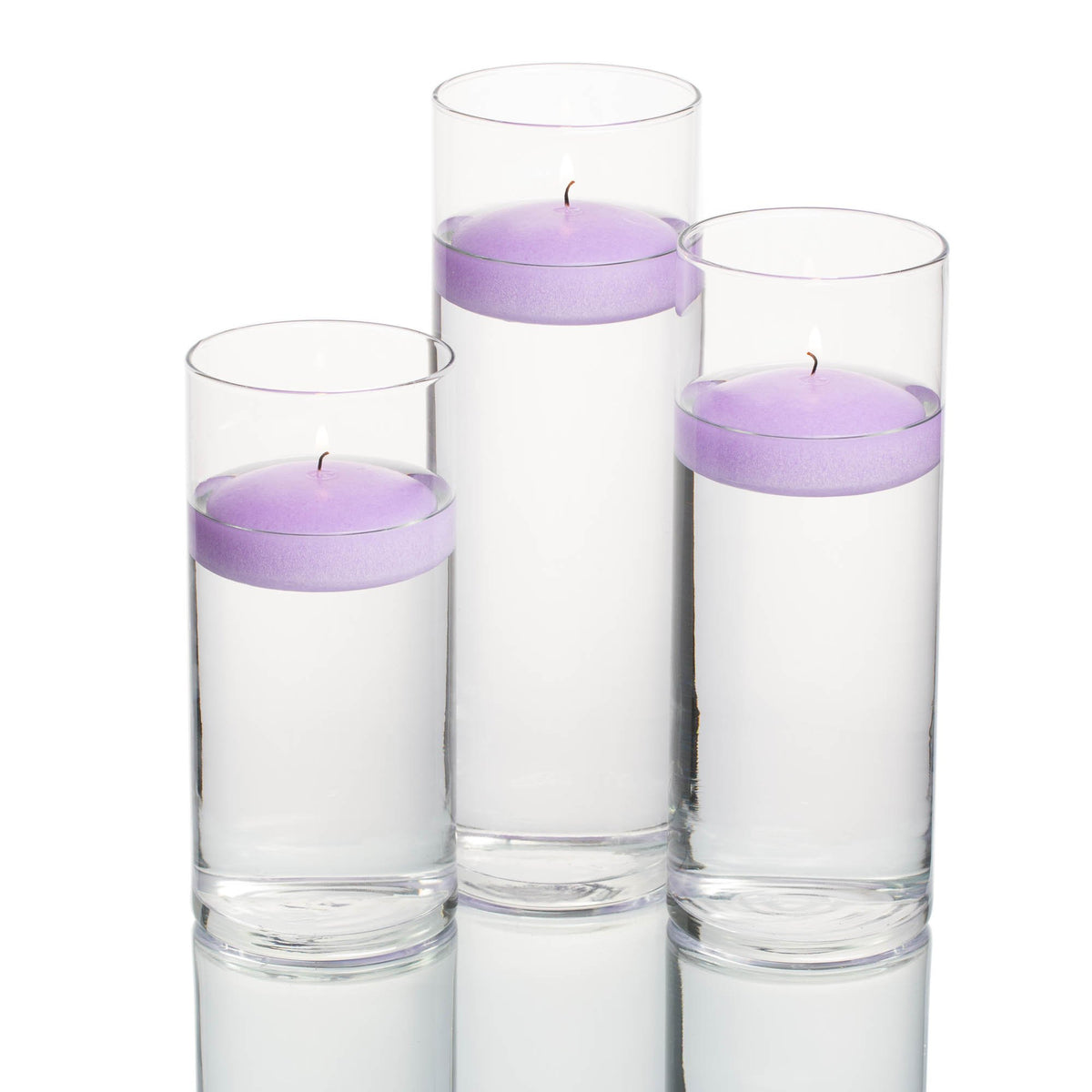 floating candles cylinder holders set 03