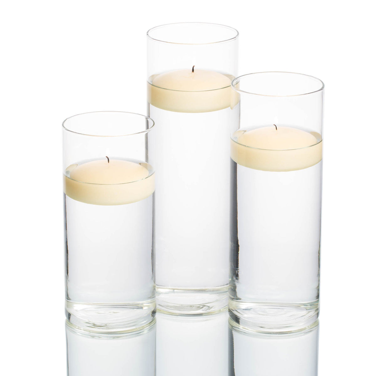floating candles cylinder holders set 03