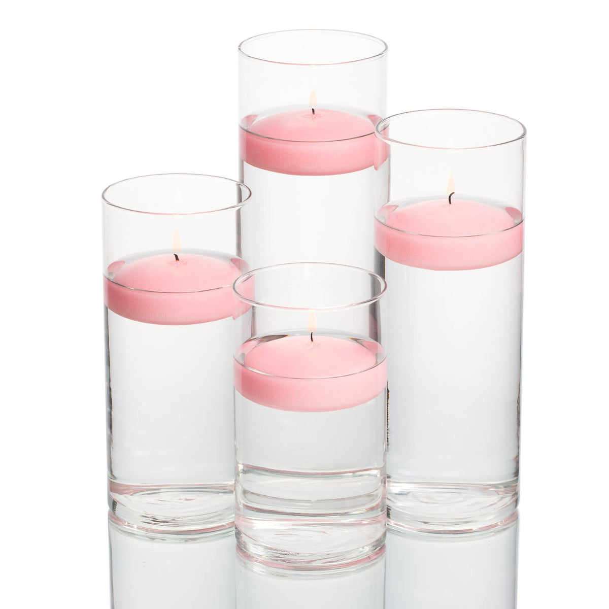richland floating candles eastland cylinder holders set of 48