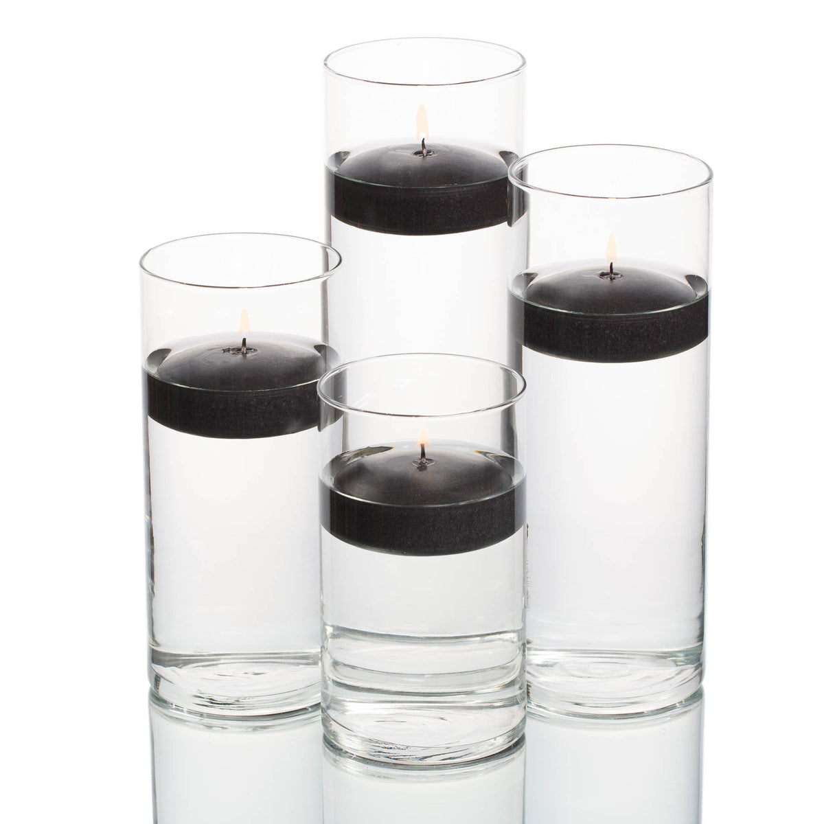 richland floating candles eastland cylinder holders set of 48