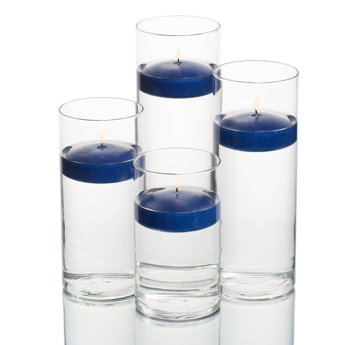 richland floating candles eastland cylinder holders set of 48